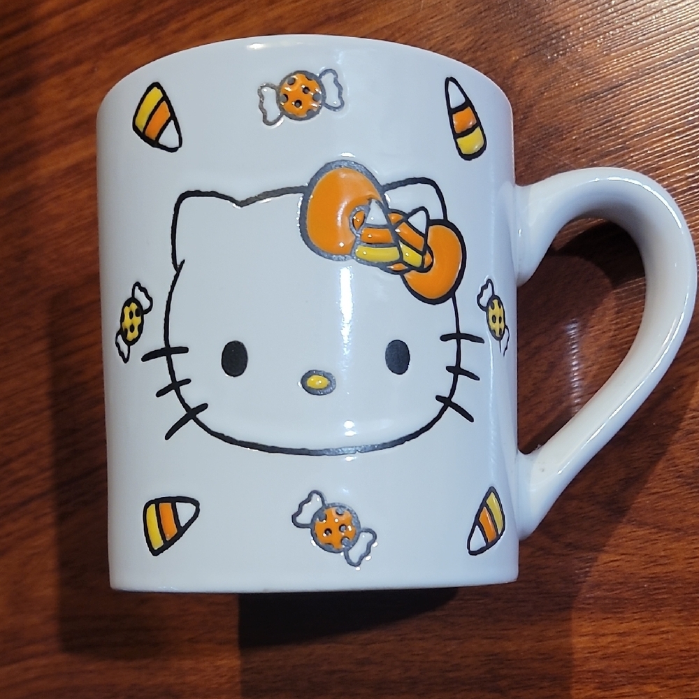 Hello Kitty Halloween Mug - White and Orange